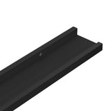 Picture Frame Ledge Shelves 2 pcs Black 40x9x3 cm MDF - Close-Up Angle