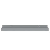 Picture Frame Ledge Shelves 2 pcs Grey 40x9x3 cm MDF