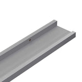 Picture Frame Ledge Shelves 2 pcs Grey 40x9x3 cm MDF - Extra Image
