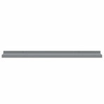 Picture Frame Ledge Shelves 2 pcs Grey 80x9x3 cm MDF