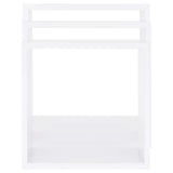 Wall Cube Shelves 3 pcs White MDF - 45-Degree Angle