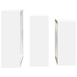 Wall Cube Shelves 3 pcs White MDF
