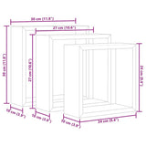 Wall Cube Shelves 3 pcs White MDF