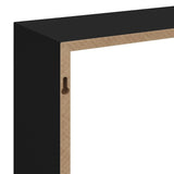 Wall Cube Shelves 3 pcs Black MDF - Extra Image