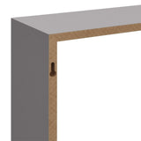Wall Cube Shelves 3 pcs Grey MDF - Extra Image