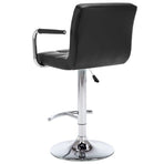 Bar Stools 2 pcs Black Faux Leather