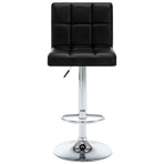 Bar Stools 2 pcs Black Faux Leather