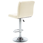 Bar Stools 2 pcs Cream Faux Leather