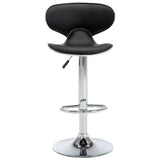 Bar Stools 2 pcs Black Faux Leather