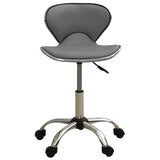 Salon Spa Stool Grey Faux Leather - Front View