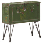 Storage Trunk Military Style 68x24x66 Cm Iron