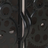 Sideboard 60x35x75 cm Rough Mango Wood & Iron - Rear View