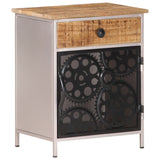 Bedside Cabinet 40x30x50 cm Rough Mango Wood - Extra Image