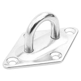 9 Piece Sunshade Sail Accessory Set Stainless Steel - Close-Up Angle