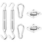 6 Piece Sunshade Sail Mounting Kit Stainless Steel