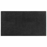 Coffee Table Carved Top Black 110x60x34 cm Solid Mango Wood - Side View