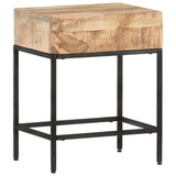 Side Table 40x30x50 cm Solid Rough Mango Wood - Extra Image