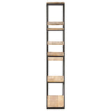 Bookcase 80x30x180 cm Rough Mango Wood