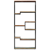 Bookcase 80x30x180 cm Solid Reclaimed Wood - Front View