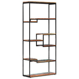 Bookcase 80x30x180 cm Solid Reclaimed Wood - Low Angle