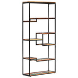 Bookcase 80x30x180 cm Solid Reclaimed Wood