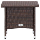 2 Piece Garden Lounge Set with Cushions Poly Rattan Brown