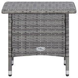 2 Piece Garden Lounge Set with Cushions Poly Rattan Grey - Extra Image
