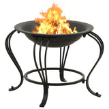 Fire Pit with Poker 49 cm Steel - Top-Down View