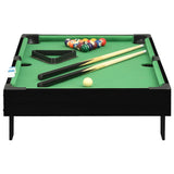 3 Feet Mini Pool Table 92x52x19 cm Black and Green - Side View