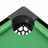 3 Feet Mini Pool Table 92x52x19 cm Black and Green - Close-Up Angle