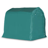 Garage Tent PVC 2.4x2.4 m Green - Side View