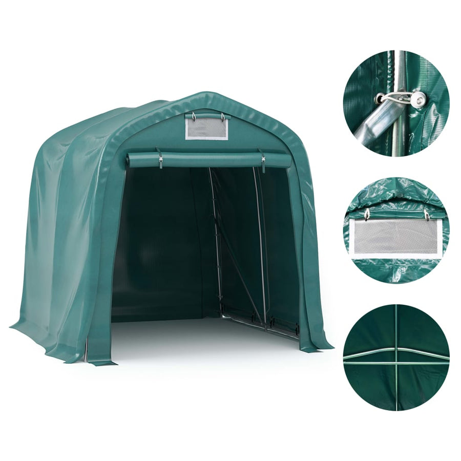Garage Tent PVC 2,4x2,4 m Green