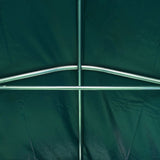 Garage Tent PVC 2.4x2.4 m Green - Close-Up Angle