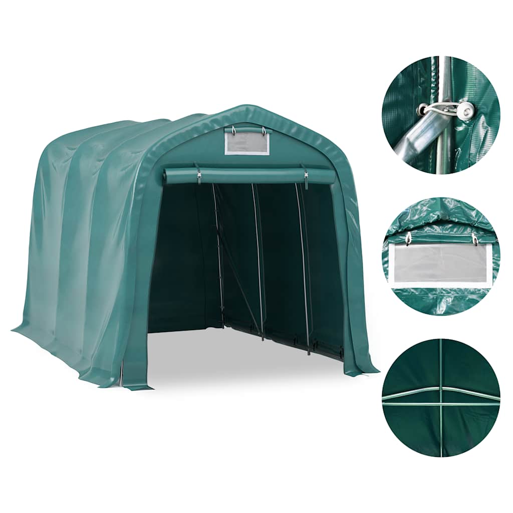Garage Tent PVC 2,4x3,6 m Green