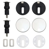 WC Toilet Seats with Soft Close Lid 2 pcs MDF Penguin Design - Low Angle