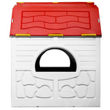 Kids Foldable Playhouse With Working Door And Windows - Rear View