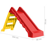 Foldable Slide for Kids Indoor Outdoor Red and Yellow - Extra Image