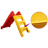 Foldable Slide for Kids Indoor Outdoor Red and Yellow - Rear View