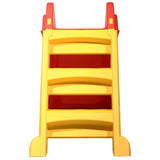 Foldable Slide for Kids Indoor Outdoor Red and Yellow - Low Angle