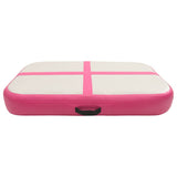 Inflatable Gymnastics Mat with Pump 60x100x10 cm PVC Pink - Side View