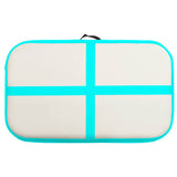 Inflatable Gymnastics Mat with Pump 60x100x10 cm PVC Green - 45-Degree Angle