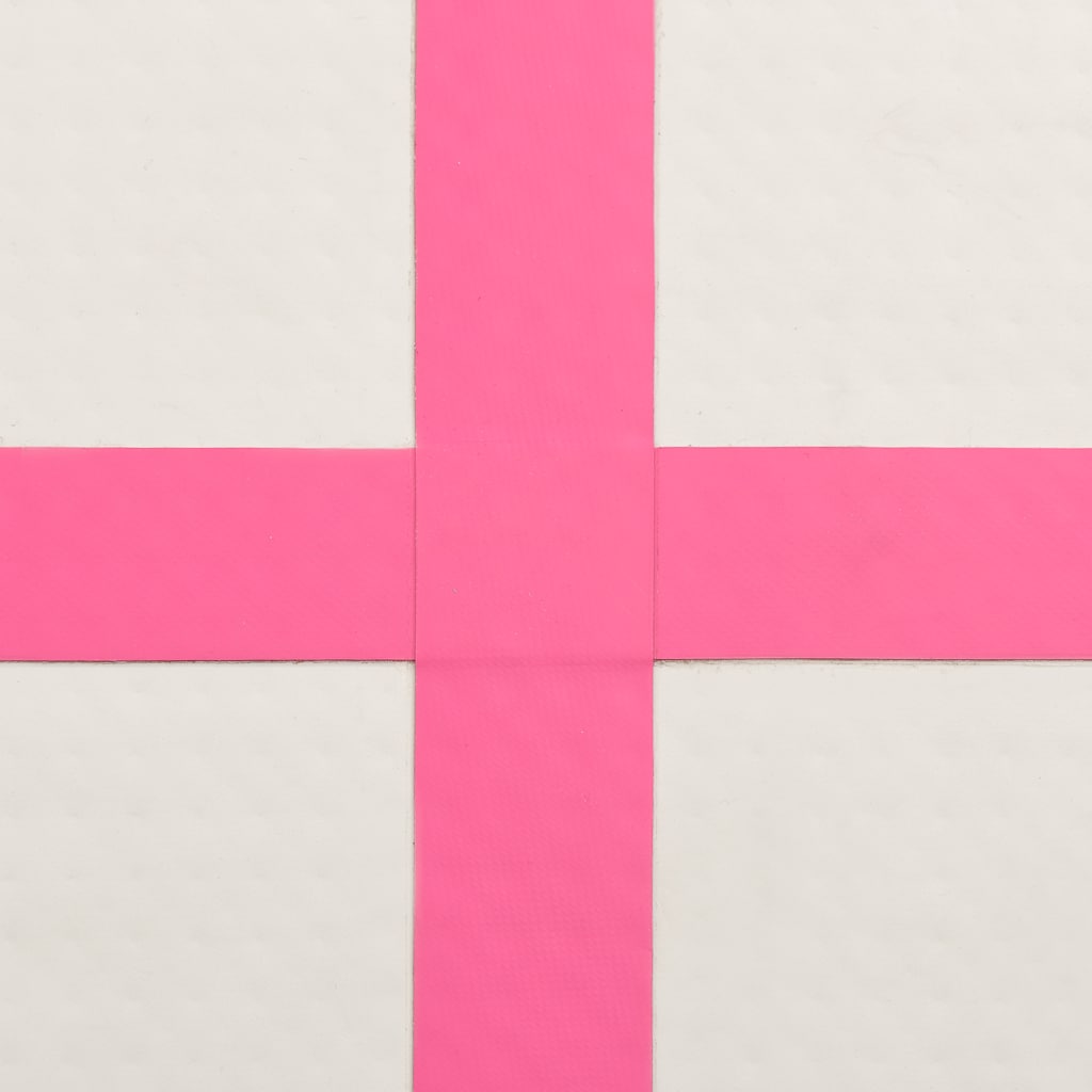 Inflatable Gymnastics Mat with Pump 300x100x15 cm PVC Pink