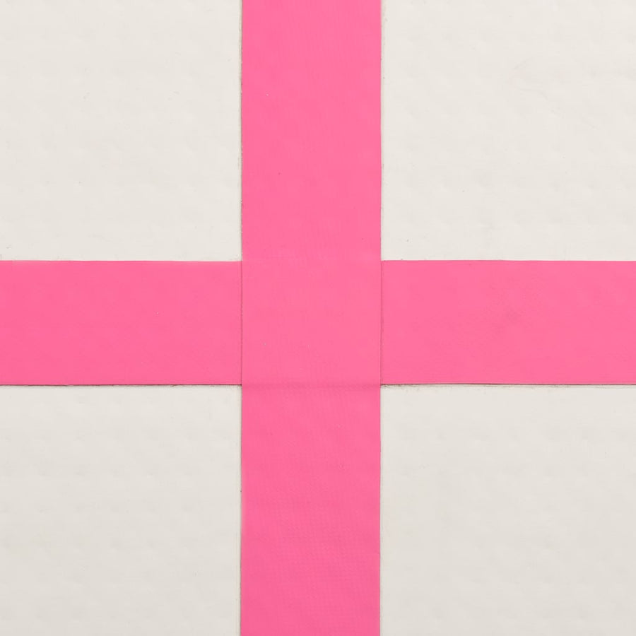Inflatable Gymnastics Mat with Pump 300x100x15 cm PVC Pink