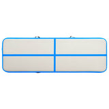 Inflatable Gymnastics Mat with Pump 300x100x15 cm PVC Blue
