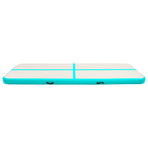 Inflatable Gymnastics Mat with Pump 300x100x15 cm PVC Green