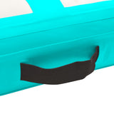 Inflatable Gymnastics Mat with Pump 300x100x15 cm PVC Green - 45-Degree Angle