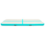 Inflatable Gymnastics Mat with Pump 400x100x15 cm PVC Green