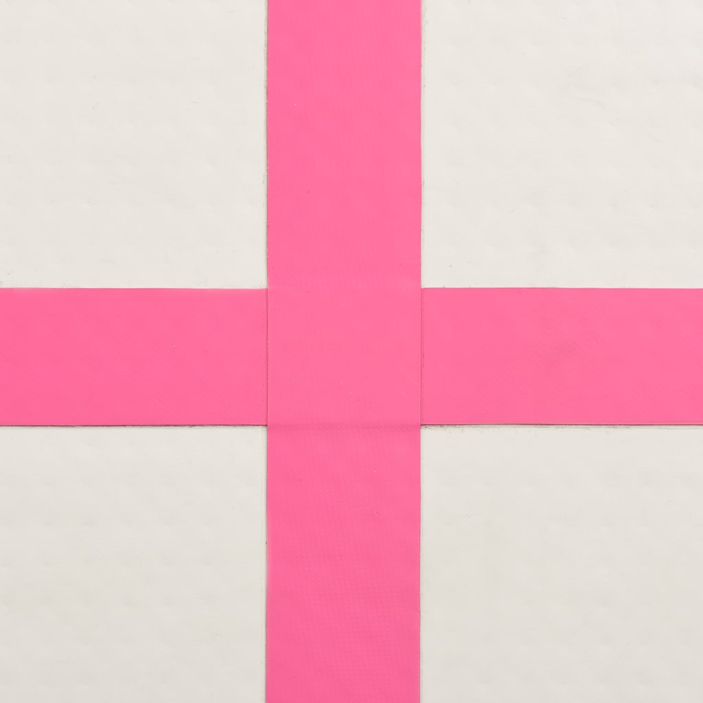 Inflatable Gymnastics Mat with Pump 300x100x20 cm PVC Pink