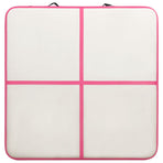 Inflatable Gymnastics Mat with Pump 200x200x10 cm PVC Pink