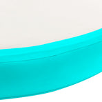 Inflatable Gymnastic Mat with Pump 100x100x10 cm PVC Green